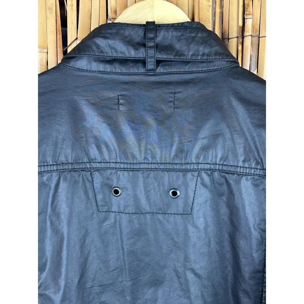 Monarchy Collection Men's Black Moto Biker Goth Rock Metal‎ Full Zip Jacket XL